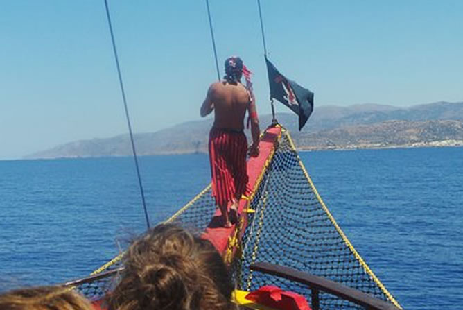Piratenboot-Ausflug mit Mittagessen auf Kreta
